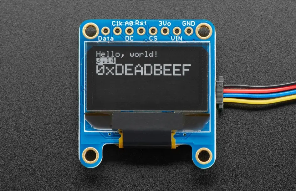 'Adafruit 128x32 OLED. Image copyright Adafruit'