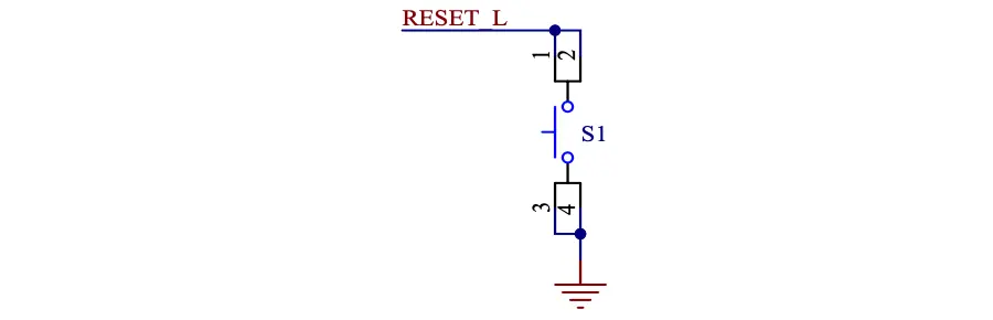 The Microvisor reset button circuit