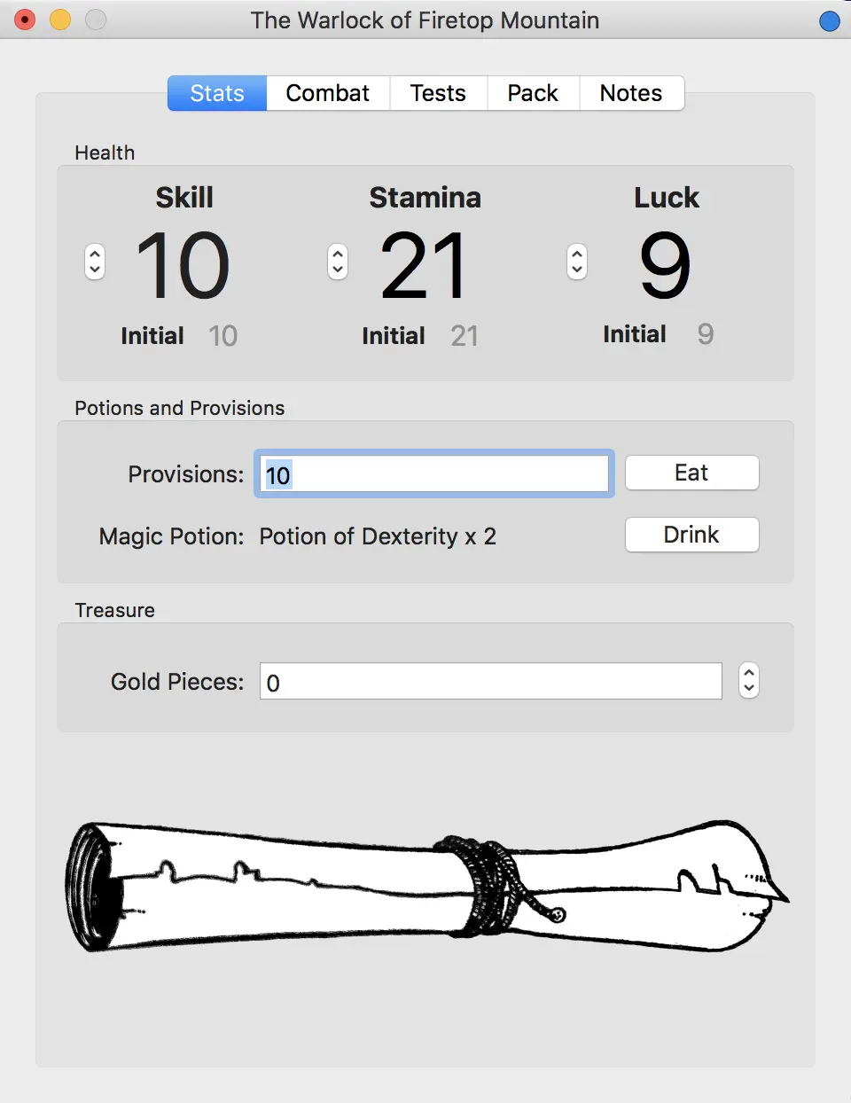 The Stats page