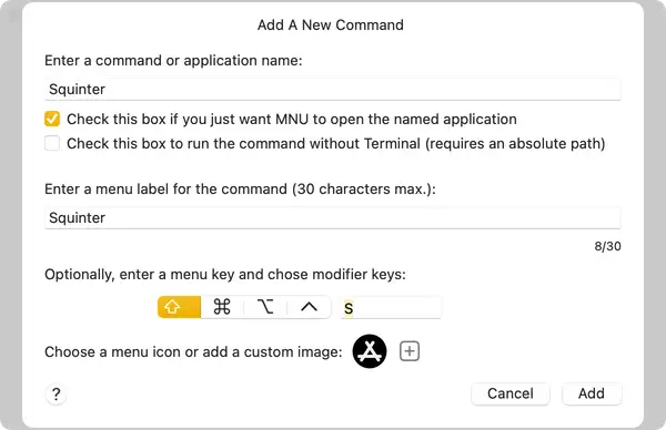 MNU can be used to open macOS apps
