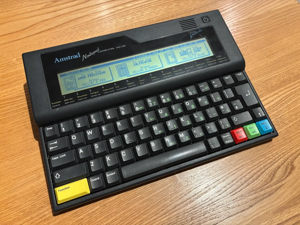 The Amstrad NC100 Notepad. Image © Tony Smith 2025