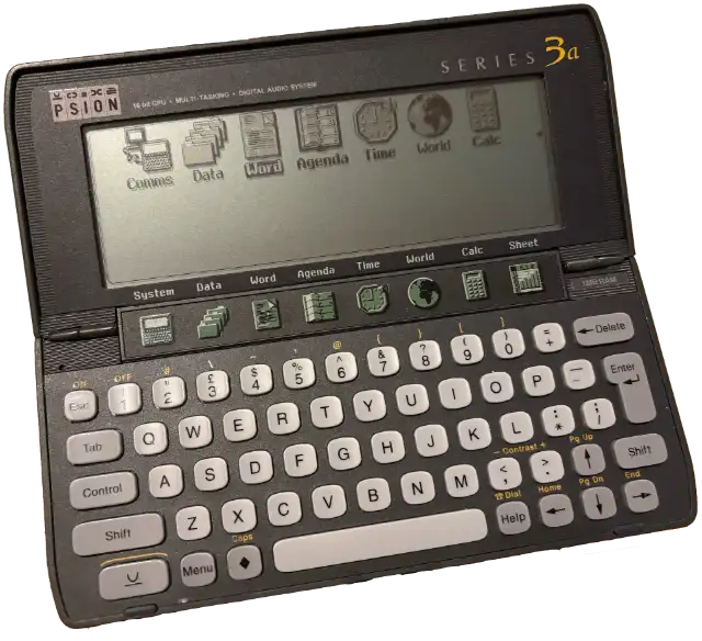 The Psion Series 3a palmtop. Image © Tony Smith 2025